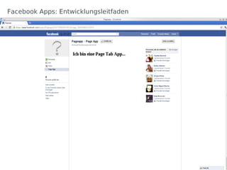 Facebook Apps: Entwicklungsleitfaden
 