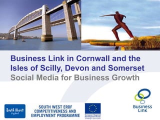 Business Link in Cornwall and the Isles of Scilly, Devon and Somerset Social Media for Business Growth 