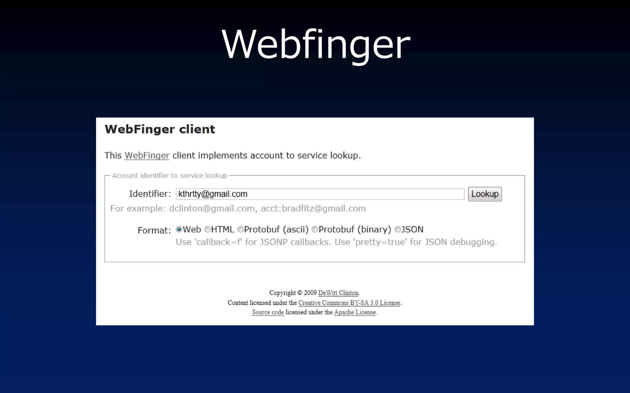 Webfinger
 