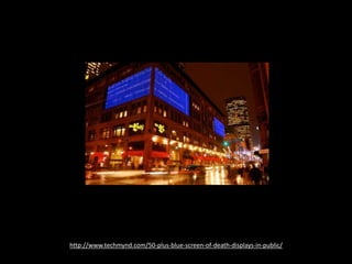 http://www.techmynd.com/50-plus-blue-screen-of-death-displays-in-public/
 