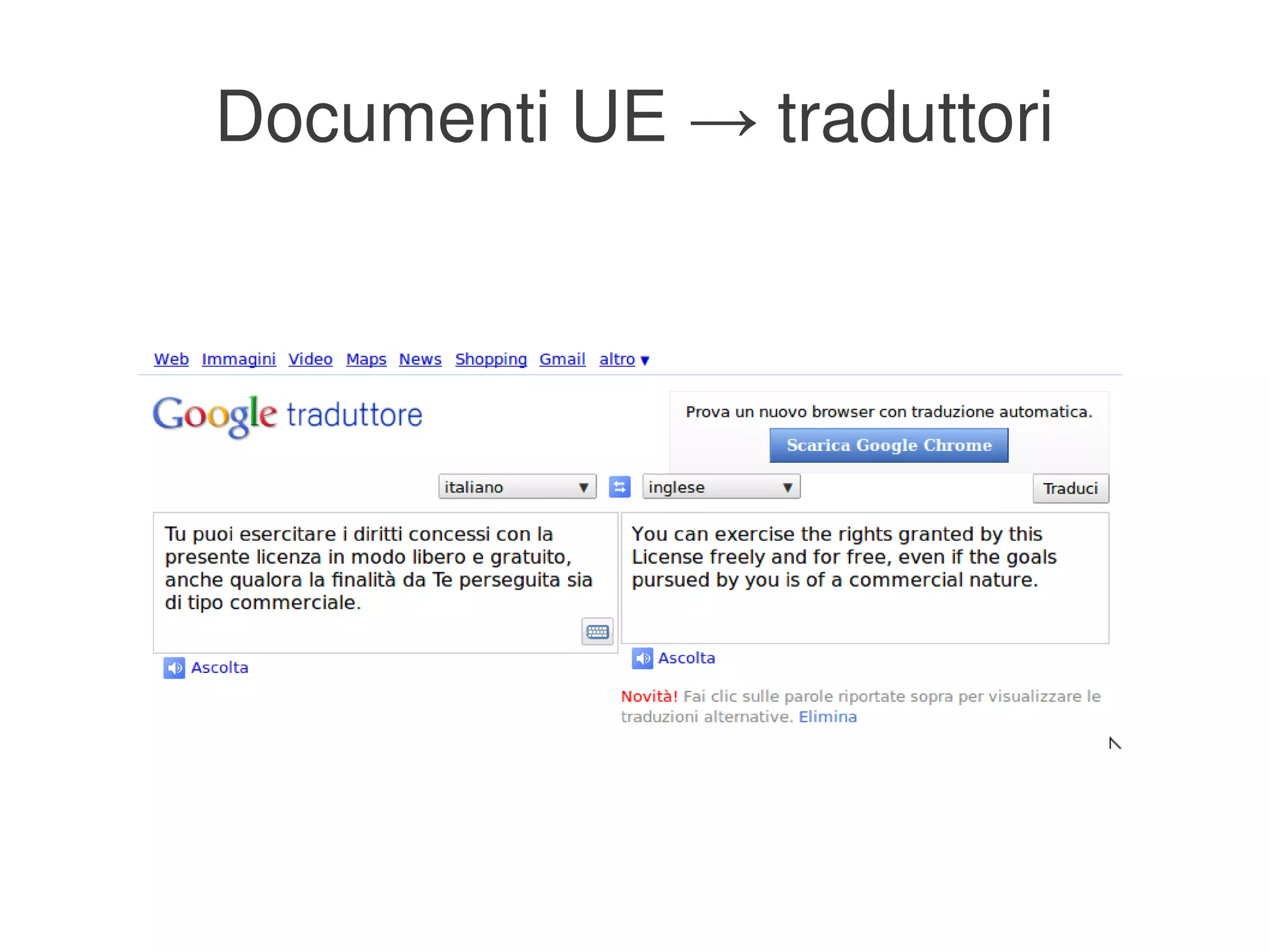 Documenti UE → traduttori




                 
 