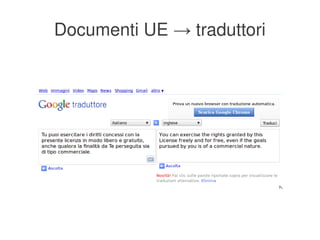 Documenti UE → traduttori




                 
 
