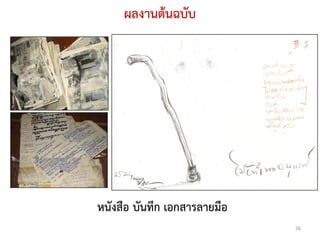 ผลงานตนฉบับ




หนังสือ บันทึก เอกสารลายมือ
                              26
 