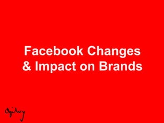 Facebook Changes & Impact on Brands 