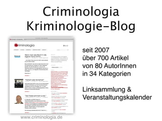 Die Masterstudiengänge Kriminologie in Hamburg