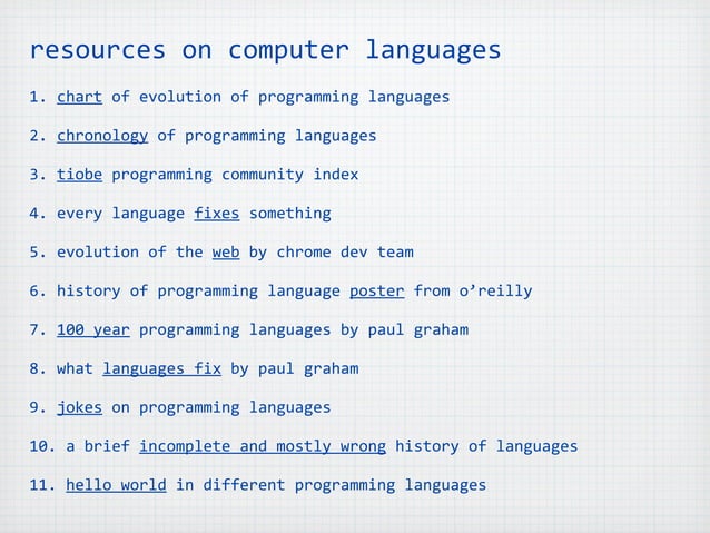 Evolution of Programming Languages | KEY