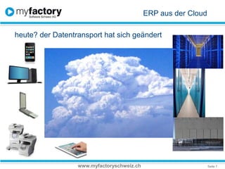 ERP aus der Cloudheute? der Datentransport hat sich geändertwww.myfactoryschweiz.ch