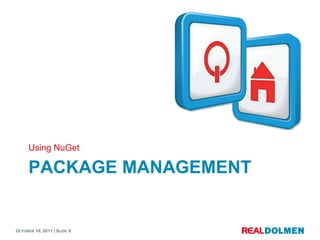 Package Management<br />Using NuGet<br />