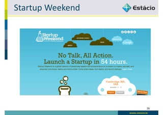 Startup Weekend




                  16
 
