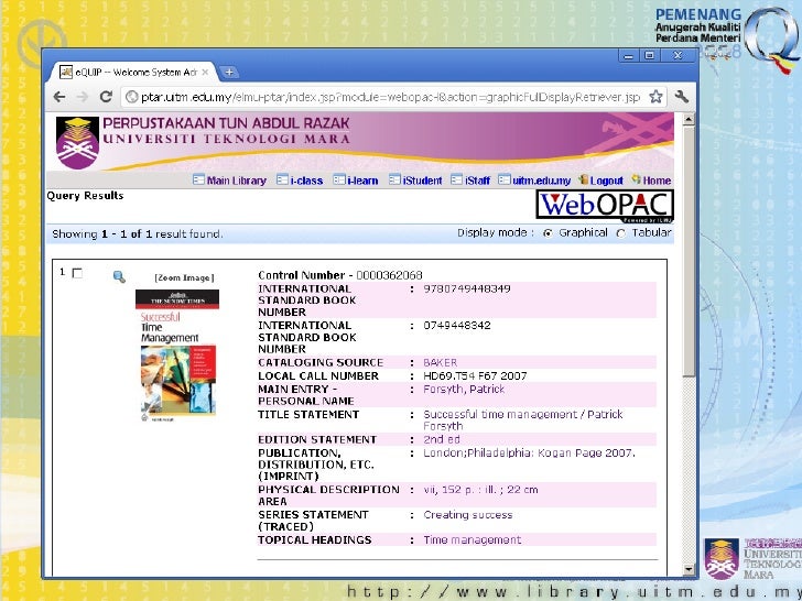 Web Opac Uitm Kedah  Web Opac Uitm Kedah According To Mywot