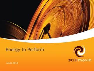 Energy to
Klik om           Perform
toevoegen titel


 Sirris 2011
 