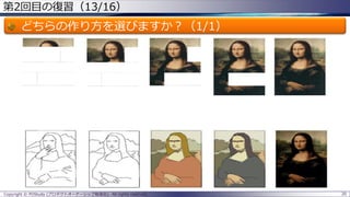 第2回目の復習（13/16）
どちらの作り方を選びますか？（1/1）
Copyright © POStudy (プロダクトオーナーシップ勉強会). All rights reserved. 20
 