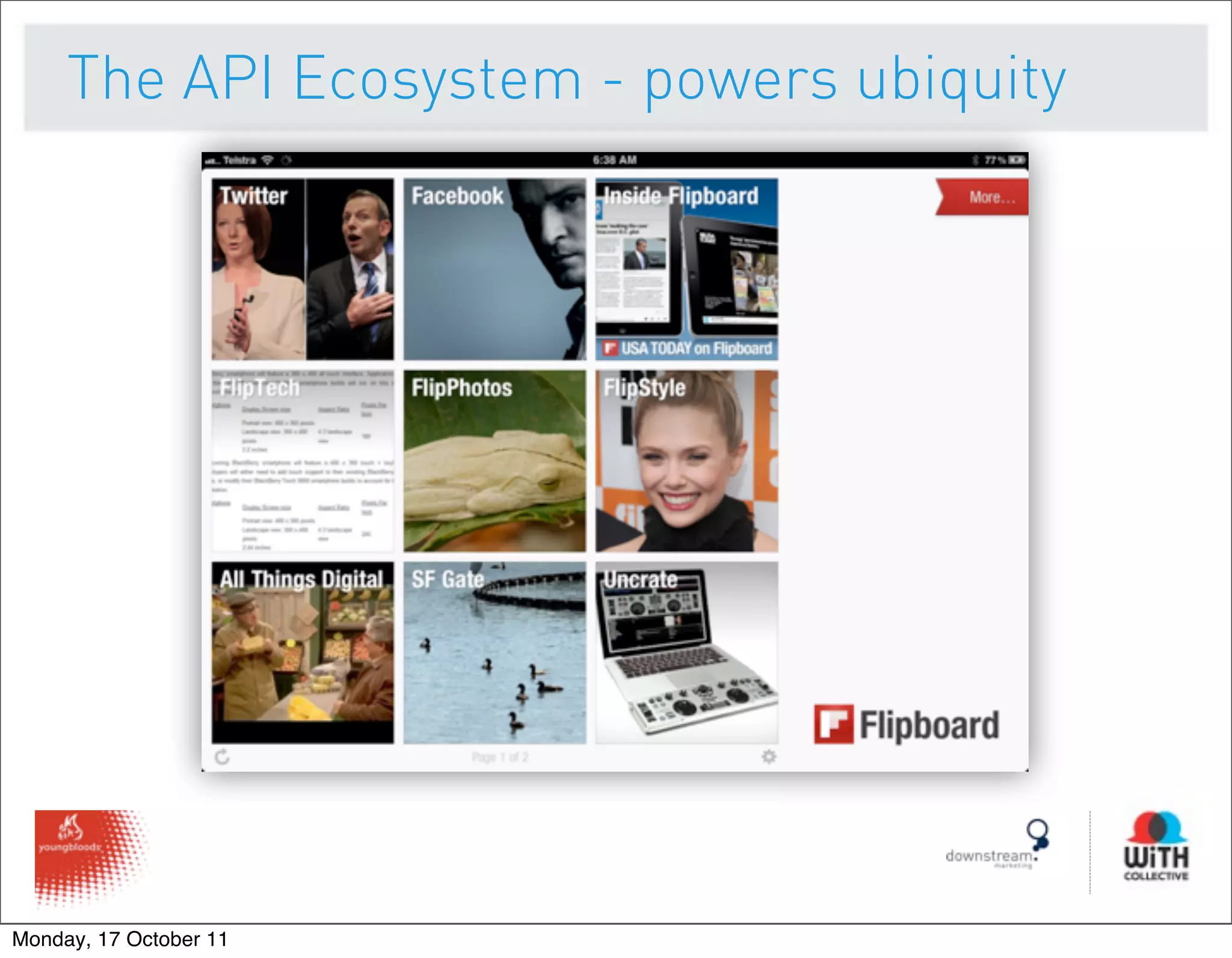 The API Ecosystem - powers ubiquity




Monday, 17 October 11
 