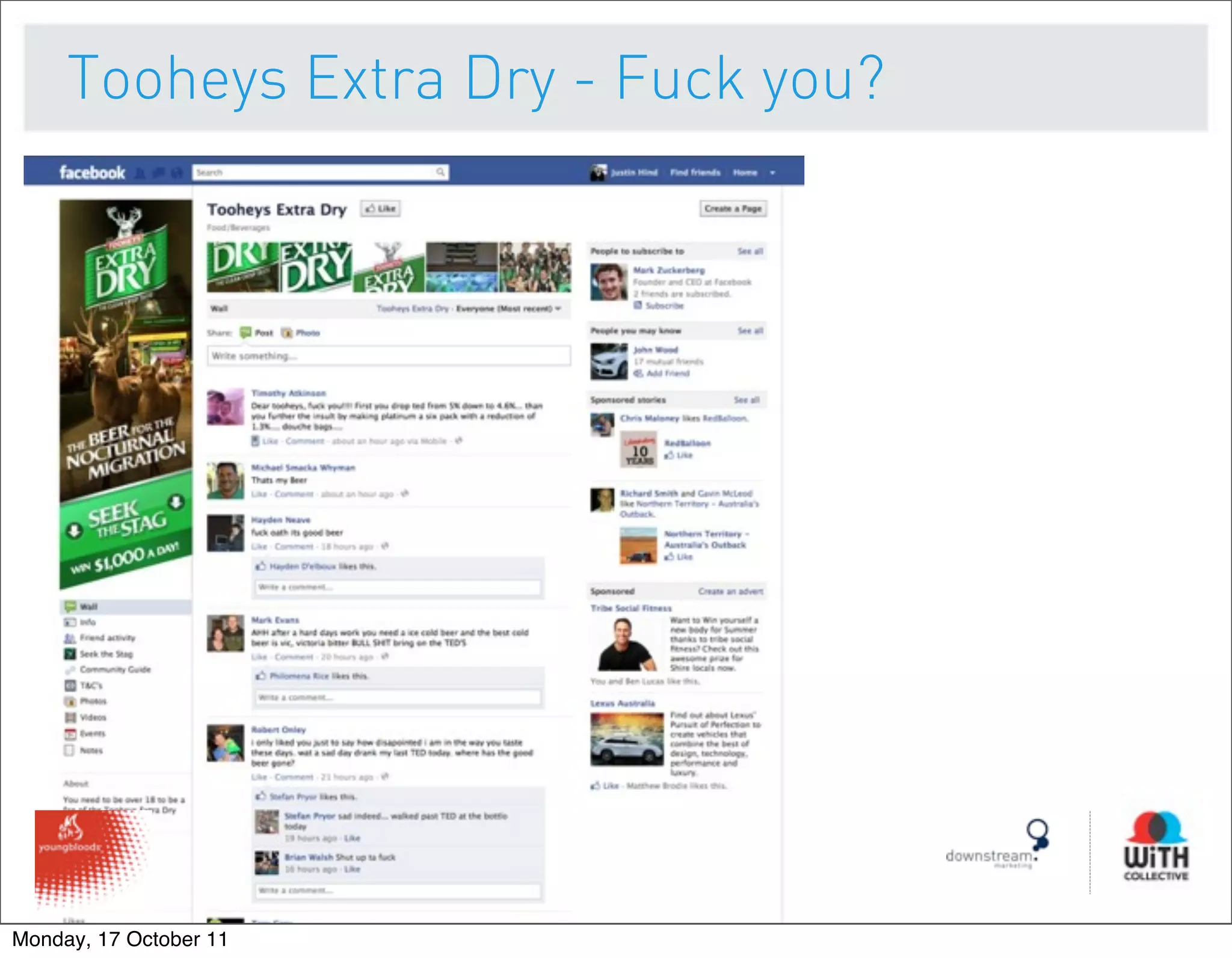 Tooheys Extra Dry - Fuck you?




Monday, 17 October 11
 