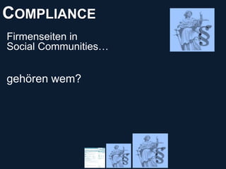 COMPLIANCE © PROJECT CONSULT Unternehmensberatung Dr. Ulrich Kampffmeyer GmbH 2011   / Autorenrecht: <Vorname Nachname> No...