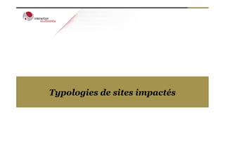 Typologies de sites impactés
 