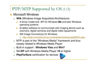 Windows Ptp Service MTP & PTP | PDF