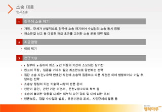 소송 대응 민사소송 1 전국에 소송 제기 개인 ,  단체가 산발적으로 전국에 소송 제기하여 수십건의 소송 동시 진행 패소판결 선고 등 다양한 파급 효과를 고려한 소송 운용 전략 필요 2 지급명령 이의 제기 3 본안소송 1 심부터  3 심까지 최소  3 년 이상의 기간이 소요되는 장기전 원고의 주장 ,  입증을 기다려 필요 최소한으로 답변하는 전략 집단 소송 사건 / 유력 변호인 사건에 소송력 집중하고 다른 사건은 이에 병합하거나 기일 추정하는 전략 소송상 쟁점이 되는 기술적 사항의 반론 준비 전문가 증인 ,  관련 기관 의견서 ,  문헌 / 참고자료 확보 등 소송에 불리한 영향을 미치는 외부적 요인 검토 및 이에 대한 조치 언론보도 ,  경찰 수사결과 발표 ,  유관기관의 조치 ,  시민단체의 활동 등 