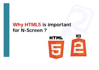 Why HTML5 is important
for N-Screen ?
 