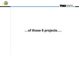 … of those 6 projects….  