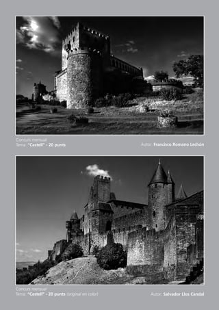 Concurs mensual
Tema: “Castell” - 20 punts                       Autor: Francisco Romano Lechón




Concurs mensual
Tema: “Castell” - 20 punts (original en color)       Autor: Salvador Llos Candal
 
