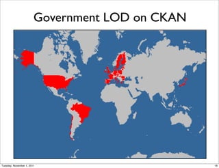 Government LOD on CKAN




Tuesday, November 1, 2011                        18
 
