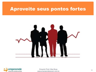 Aproveite seus pontos fortes




            Eduardo Pinto Vilas Boas
                                       11
          www.empreenderjovem.com.br
 
