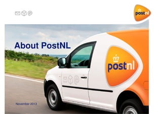 About PostNL
March 2015
 