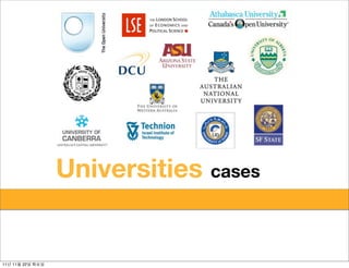 small and
                small      large
                Universitiescommunities
                     learning cases




11   11   22
 