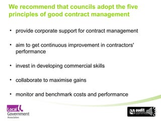 Savings from better contract management | PPT