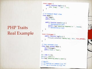 PHP Traits
Real Example
 