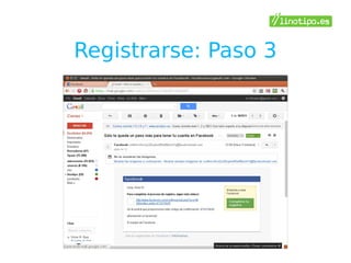 Registrarse: Paso 3
 