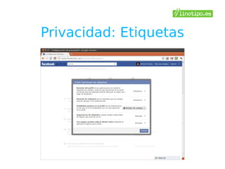 Privacidad: Etiquetas
 