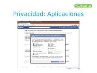 Privacidad: Aplicaciones
 