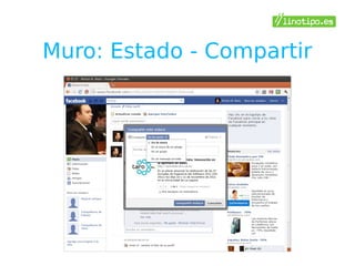 Muro: Estado - Compartir
 