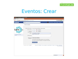 Eventos: Crear
 