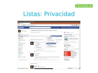 Listas: Privacidad
 