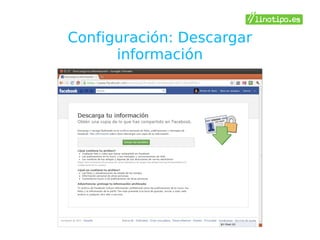 Configuración: Descargar
      información
 