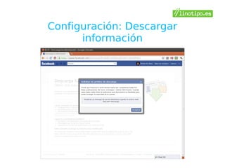 Configuración: Descargar
      información
 