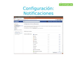 Configuración:
Notificaciones
 