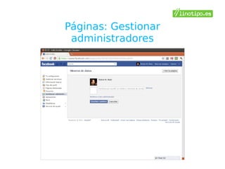 Páginas: Gestionar
 administradores
 