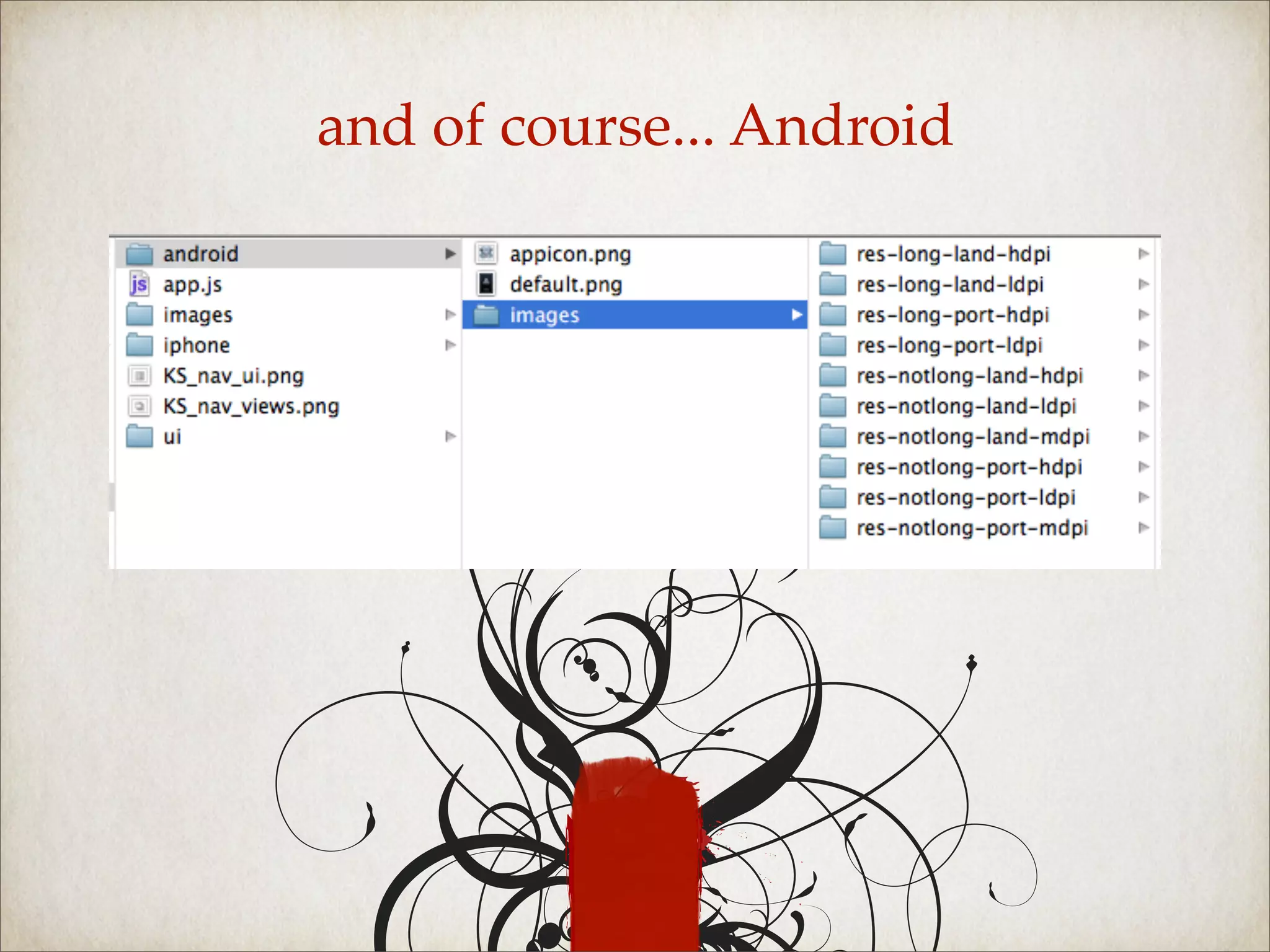 and of course... Android
 