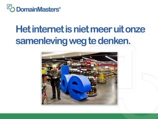 Het internet is niet meer uit onze
samenleving weg te denken.
 