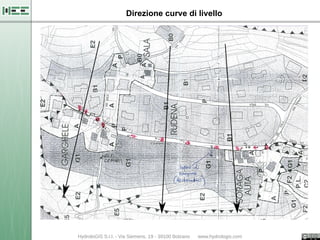 Direzione curve di livello
 