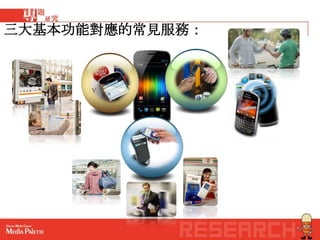 三大基本功能對應的常見服務：
 