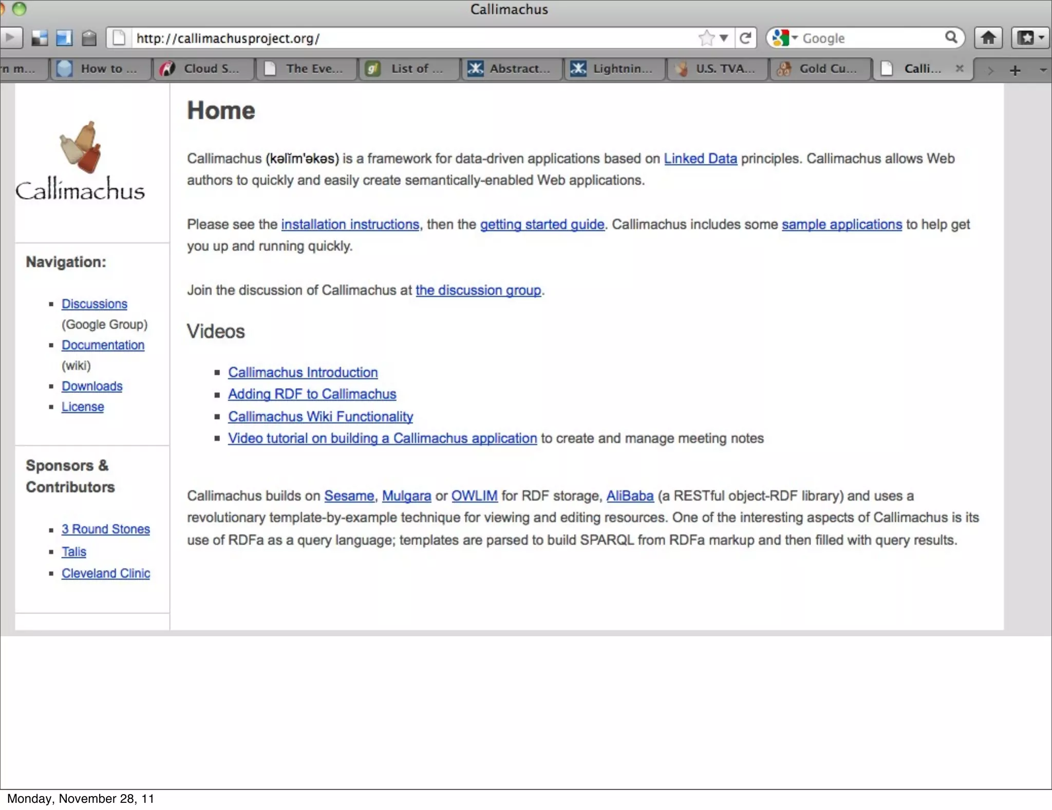 Monday, November 28, 11
 