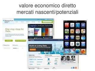 valore economico diretto
    mercati nascenti/potenziali




                  
 