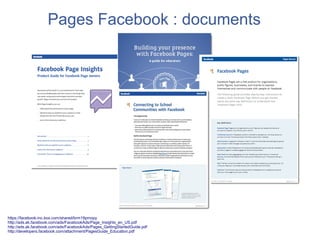 Pages Facebook : documents




https://facebook-inc.box.com/shared/brm19pmopy
http://ads.ak.facebook.com/ads/FacebookAds/Page_Insights_en_US.pdf
http://ads.ak.facebook.com/ads/FacebookAds/Pages_GettingStartedGuide.pdf
http://developers.facebook.com/attachment/PagesGuide_Education.pdf
 