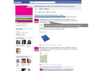 Utiliser l'actualité; rapport quotidien à l'usager
 