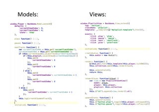 Models:	
     Views:	
  
 